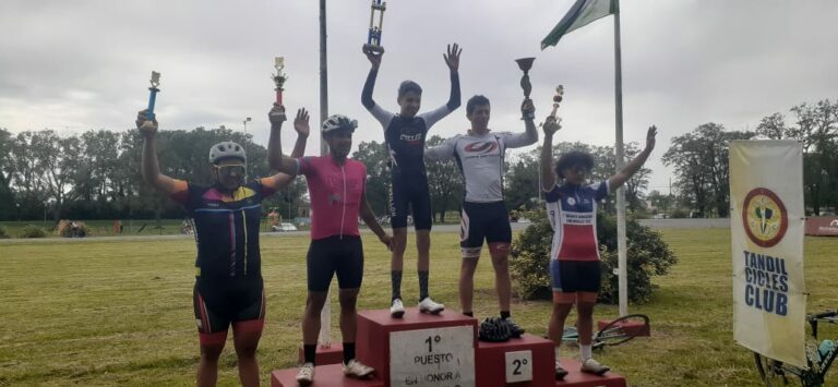 Ciclismo en Tandil: Luquitas y Alberto Jaime en lo más alto del podio
