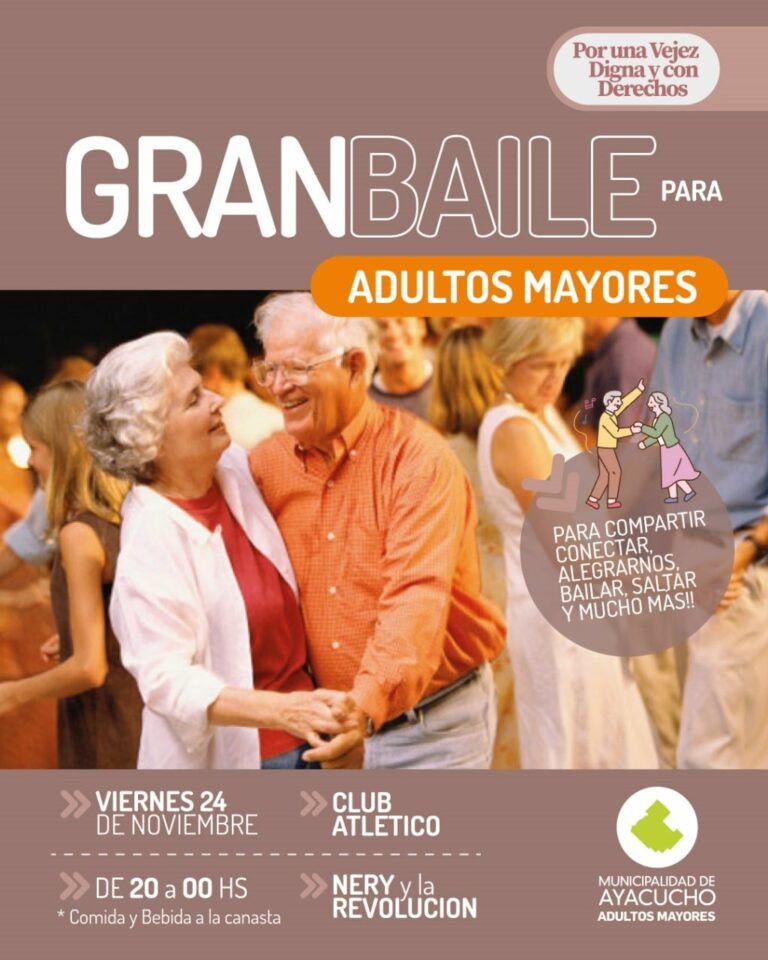 Gran baile para Adultos Mayores