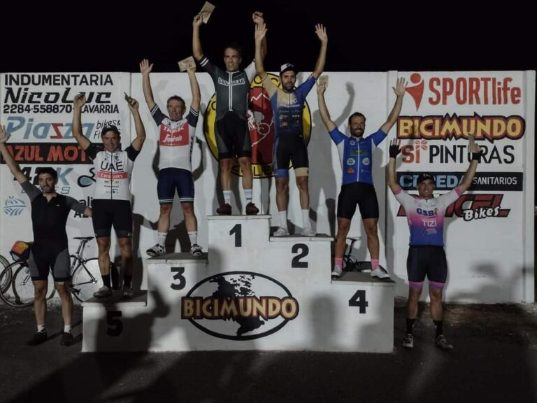 Ciclismo nocturno en Azul: Fue segundo Javier Burgos en Master «B»