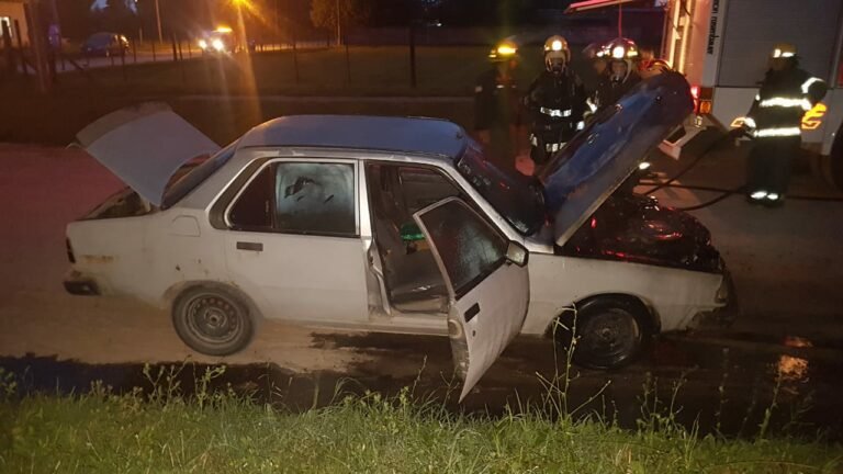 Llamado de Bomberos: Incendio de un vehículo