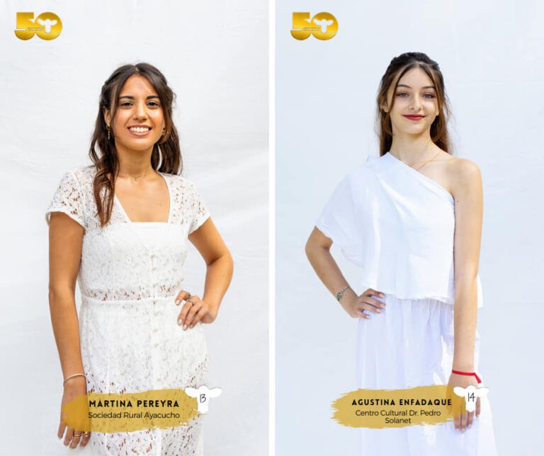 Fiesta del Ternero: Aspirantes Martina Pereyra y Agustina Enfadaque