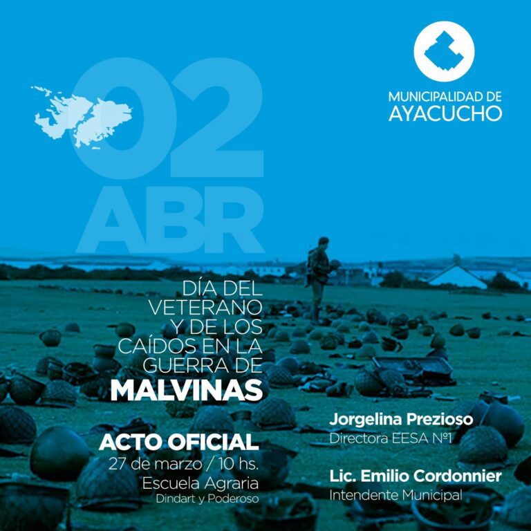 En la escuela Agraria: Acto por el Dia del Veterano de Malvinas