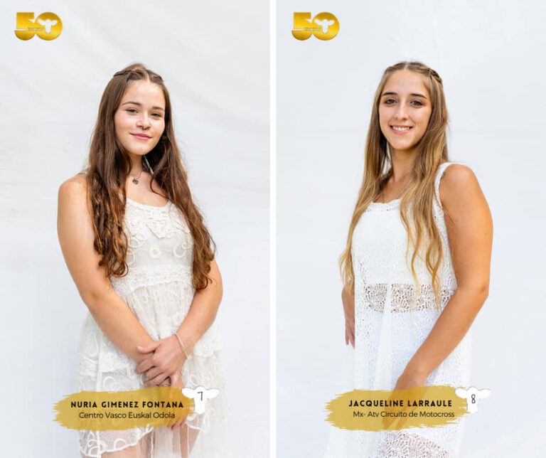 Fiesta Nacional del Ternero: Aspirantes Nuria Fontana y Jacqueline Larraule