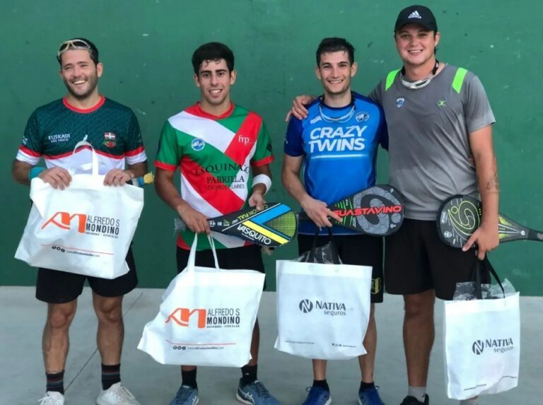 Frontón internacional de Pelota: Destacada actuación de pelotaris locales en Rauch