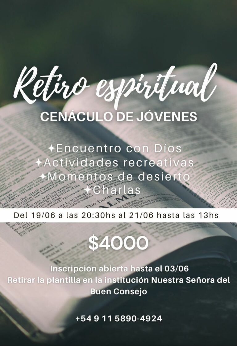Organizan un retiro espiritual de jóvenes para junio