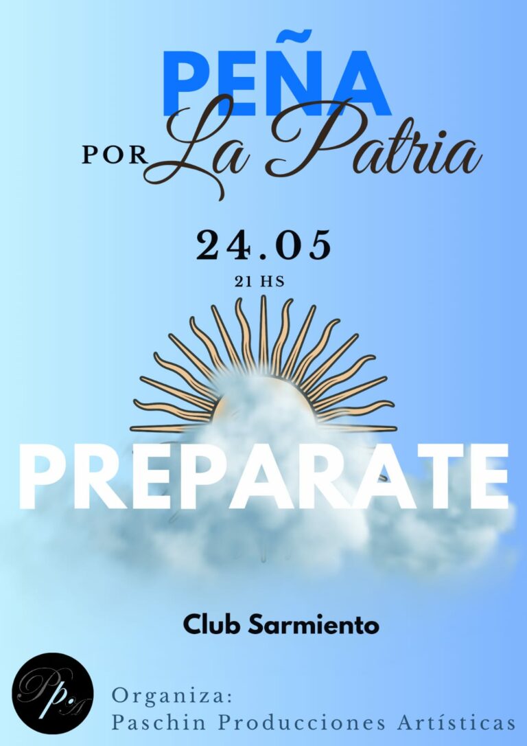Peña por la Patria se realiza en Sarmiento el 24