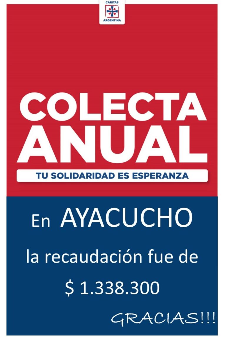 Finalizó la exitosa colecta de Caritas