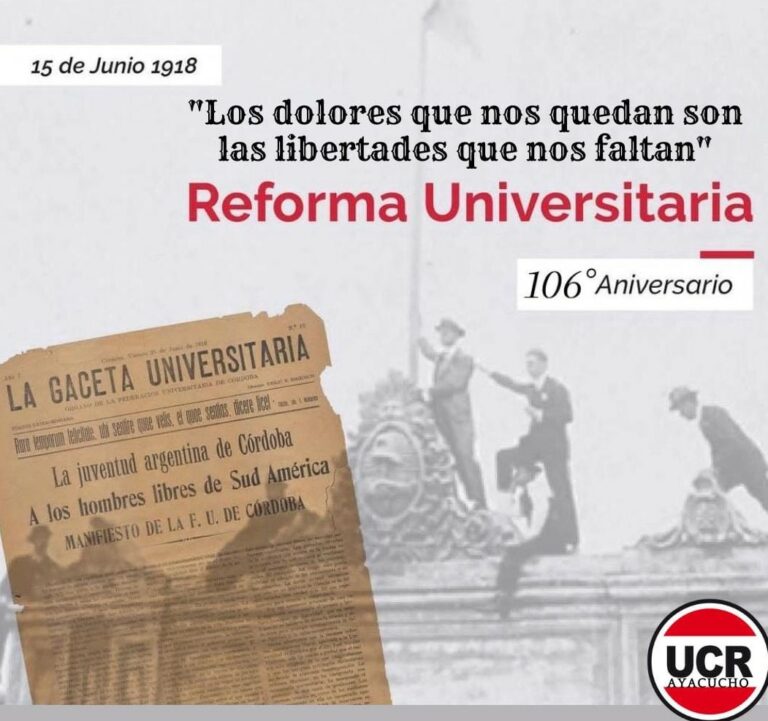 Se cumplieron 106 años de la Reforma Universitaria