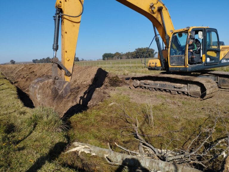 Trabajos viales en distintas zonas del partido