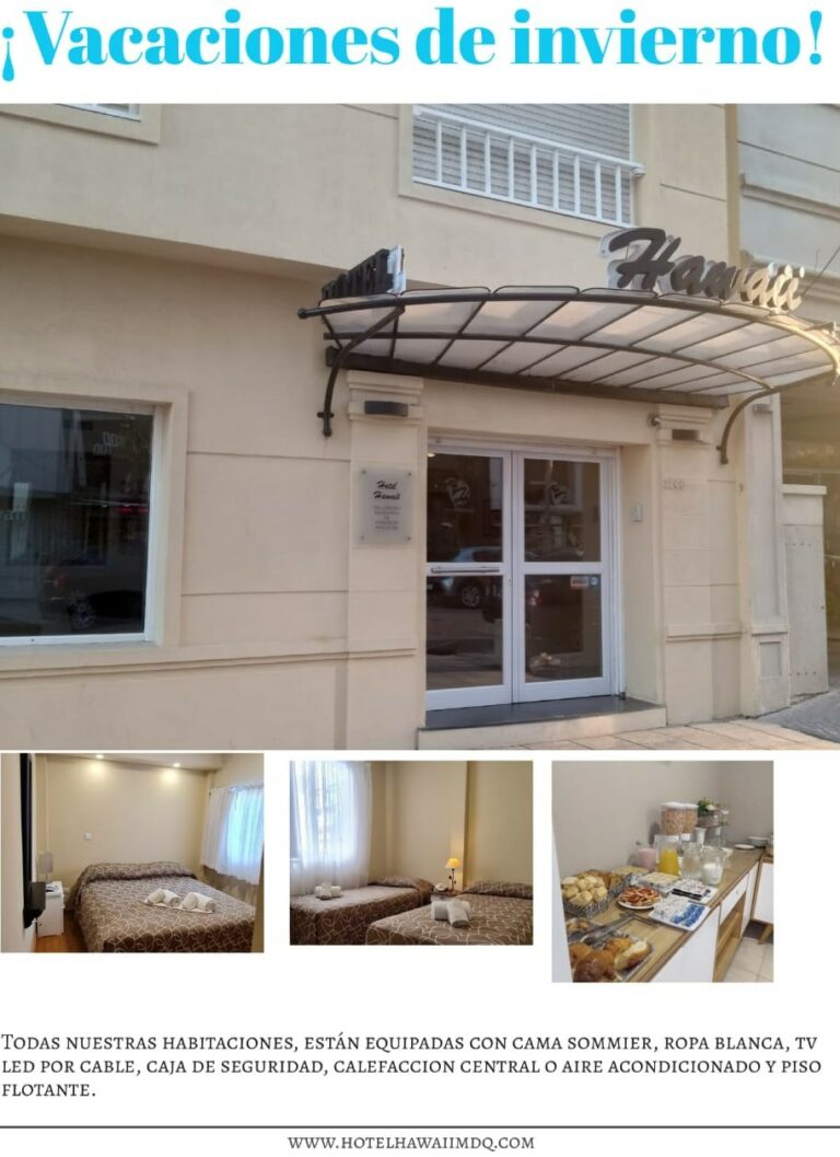 Hotel Hawaii el complemento ideal de las mejores vacaciones en Mar del Plata