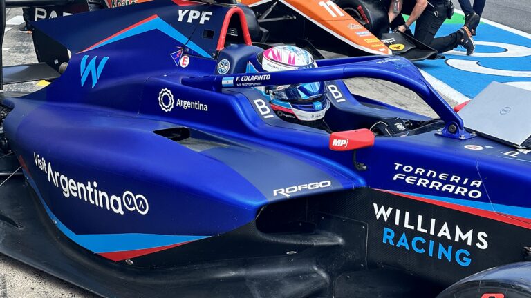 «Es algo increíble y único», confesó Colapinto sobre su prueba en la Fórmula 1