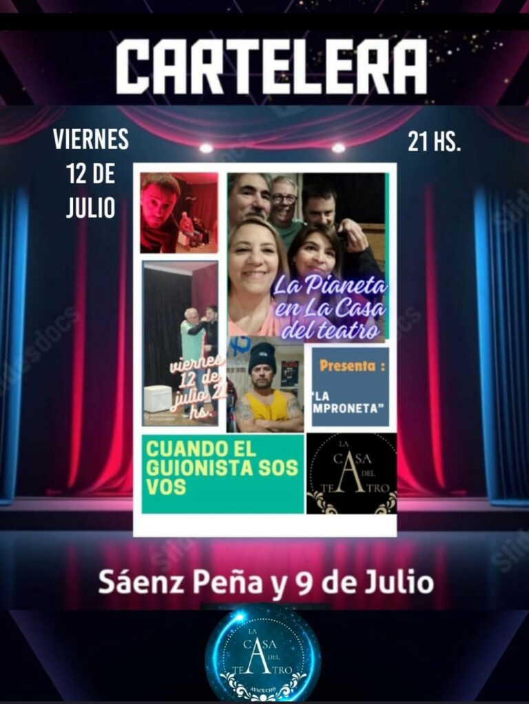 Viernes 12: Llega La Improneta a la Casa del Teatro