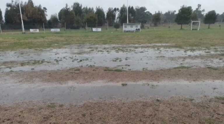 Sin fútbol de la URD: La lluvia pudo más