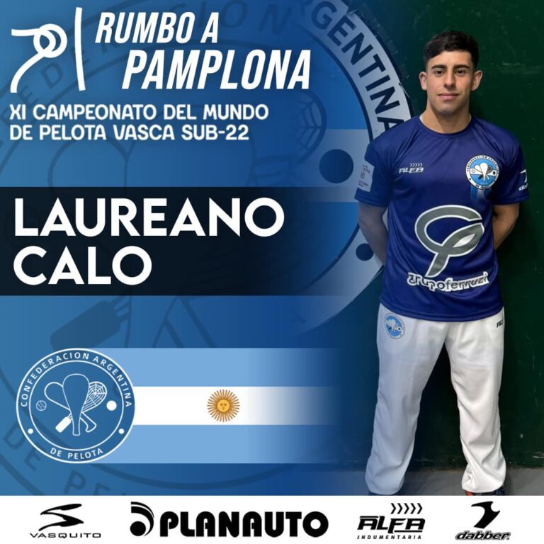 Pelota vasca: Lauri Caló es representante argentino en el mundial de Pamplona