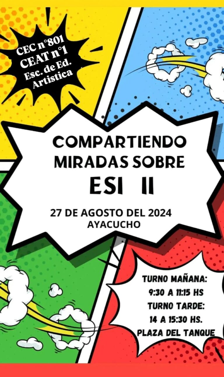 Compartiendo miradas sobre la ESI, se invita a la jornada de mañana
