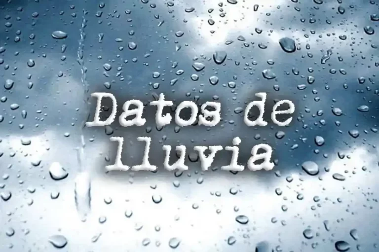 Lluvia caída hoy