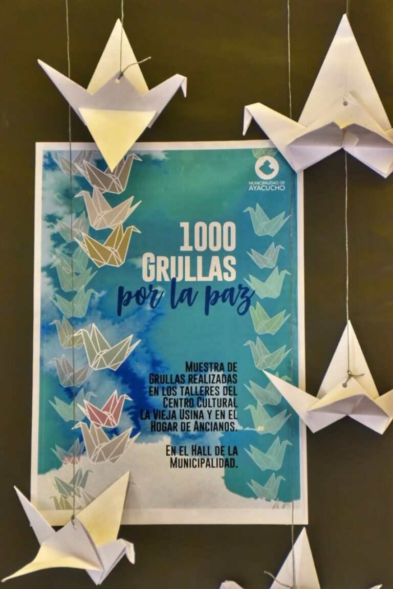 Mil grullas por la paz