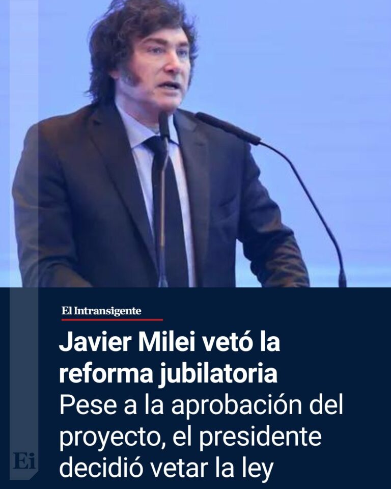 Jubilaciones: el Gobierno publicó el veto total a la ley de movilidad y mantuvo el bono de $70 mil