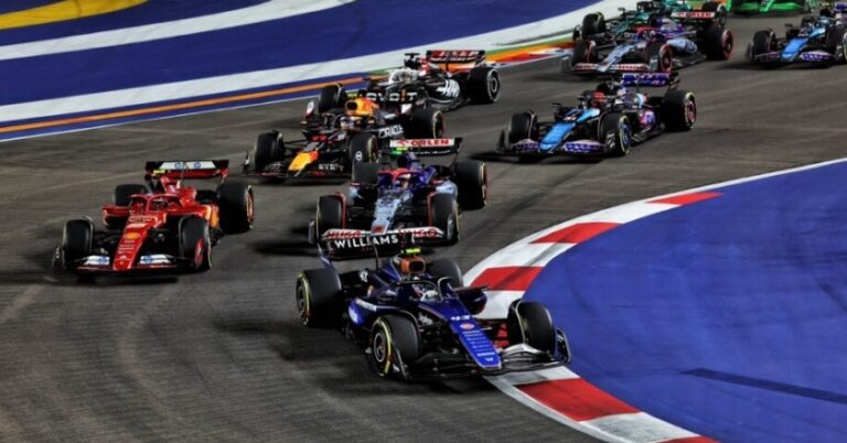 Colapinto arribó 11° en el GP de Singapur de F1