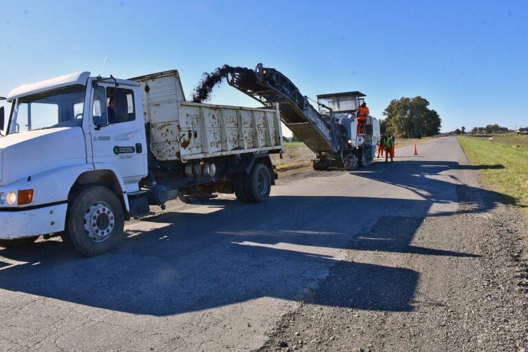Trabajos de reparación en la ruta N° 50