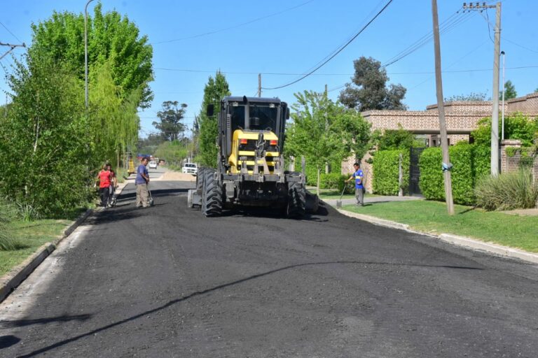 Pavimento asfáltico en barrio Bellas Artes