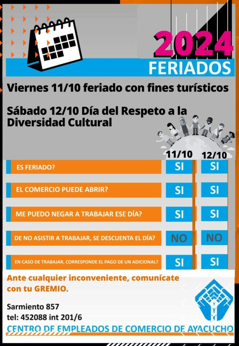 CECA: El feriado del viernes