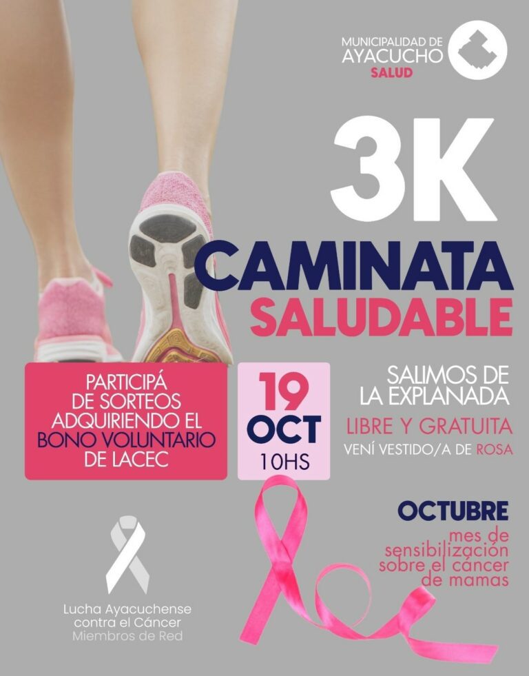 Cáncer de mamas: El sábado se desarrolla la Correcaminata
