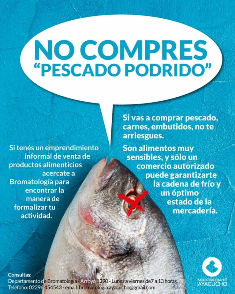 El Departamento Municipal de Bromatología aconseja: