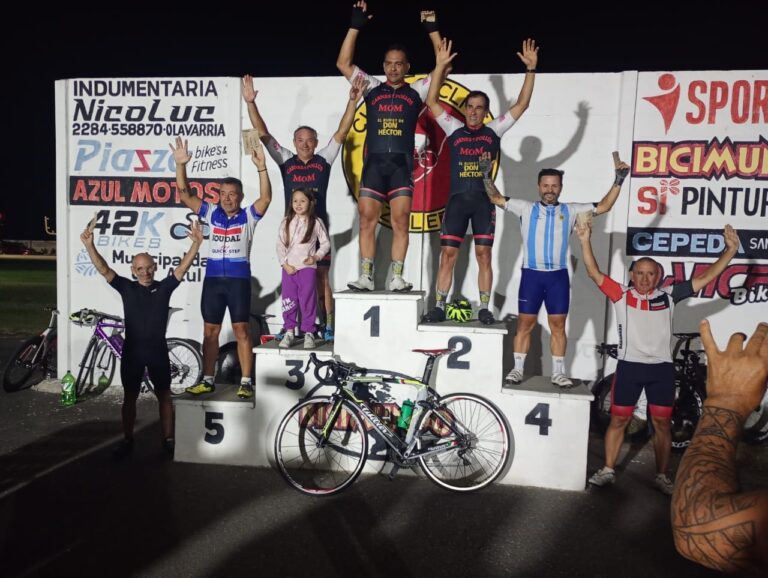 Ciclismo nocturno en Azul: Fue segundo Fabián Amoz
