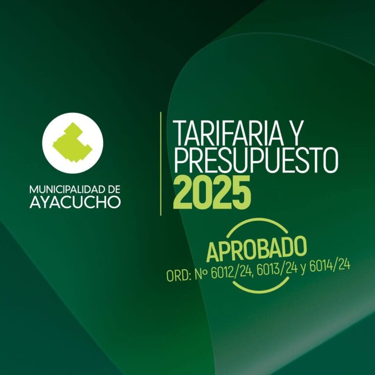 Tarifaria y Presupuesto 2025: Aprobado
