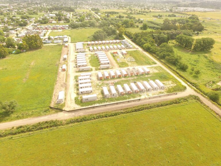 Obras de infraestructura en el Complejo de 66 viviendas