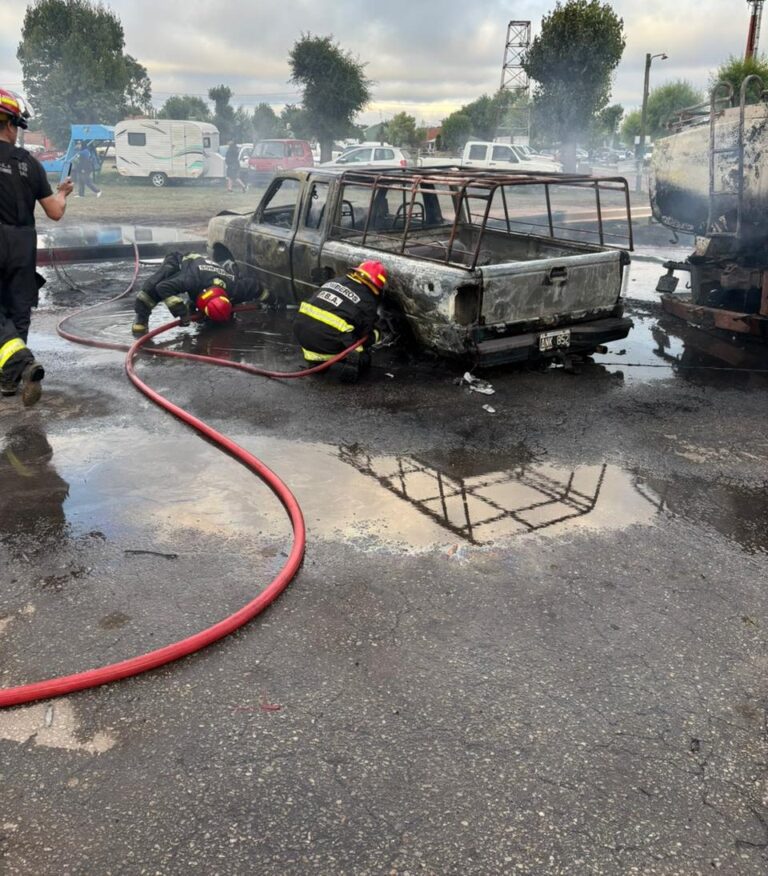 Conmoción en el autódromo de Mar del Plata: Tomó fuego el camión de la Nafta