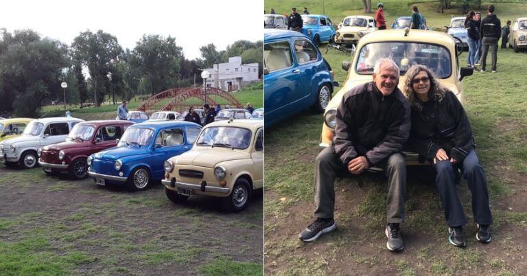 Atractivo encuentro de los Fiat 600 en Tandil