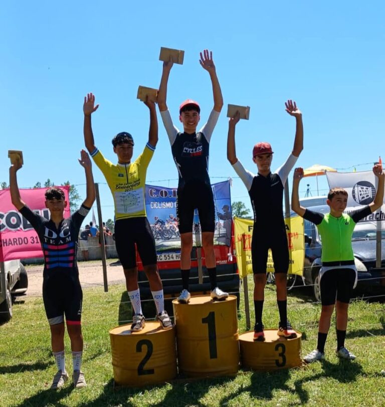 Ciclismo en Olavarría: Lucas Jaime al tope entre los Juveniles