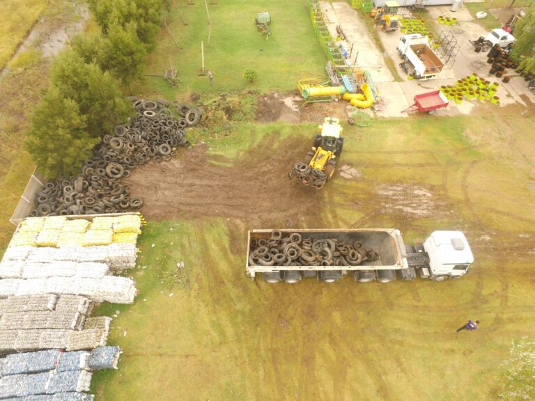 Retiro de 16 mil kilos de neumáticos fuera de uso