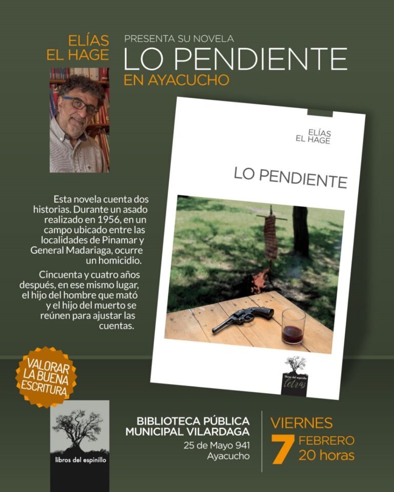 Viernes 7-20 hs: Se presenta el libro » Lo Pendiente»