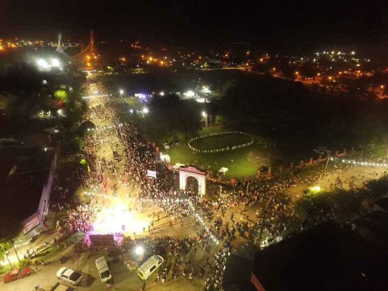 Noche festiva del carnaval