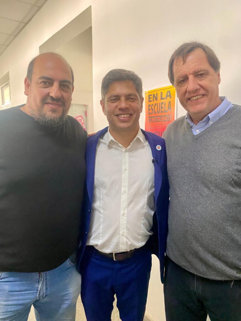 Juan Pedro Erreguerena y dirigentes locales estuvieron junto al gobernador Kicillof