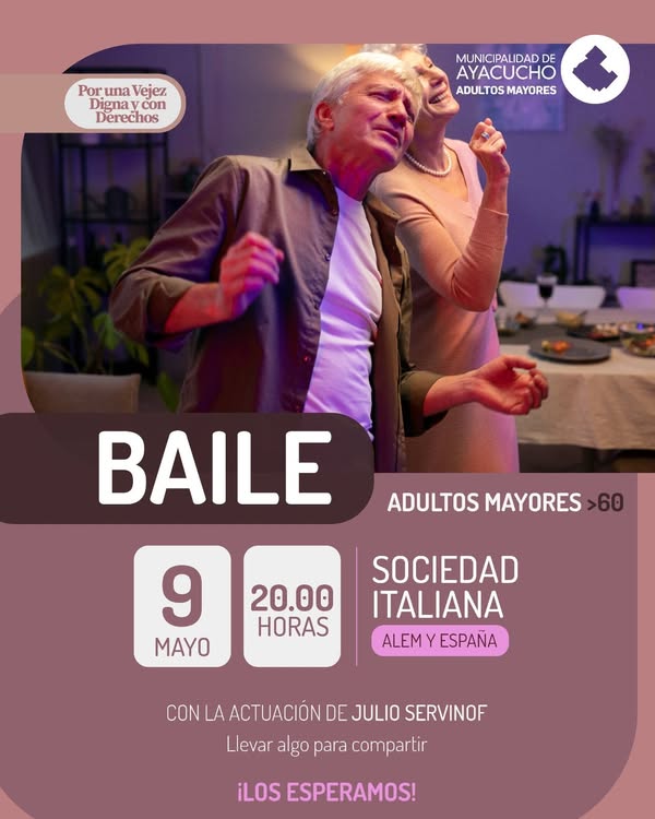Los adultos mayores tienen su baile