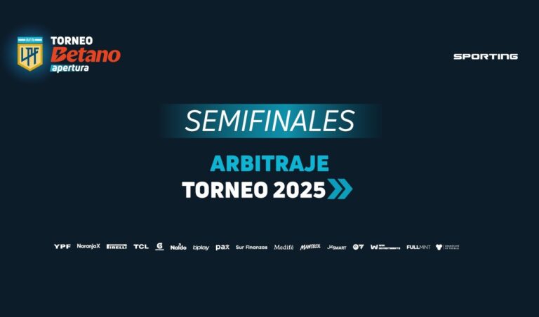 Árbitros y TV confirmados para las semifinales del Torneo Apertura