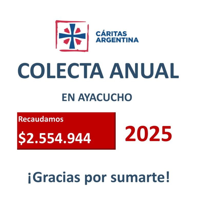 Excelente recaudación de la colecta de Cáritas
