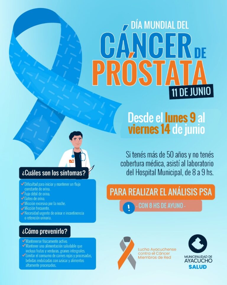 Campaña preventiva 2025 contra el Cáncer de Próstata