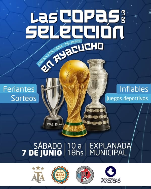 Las copas de la selección llegan a Ayacucho
