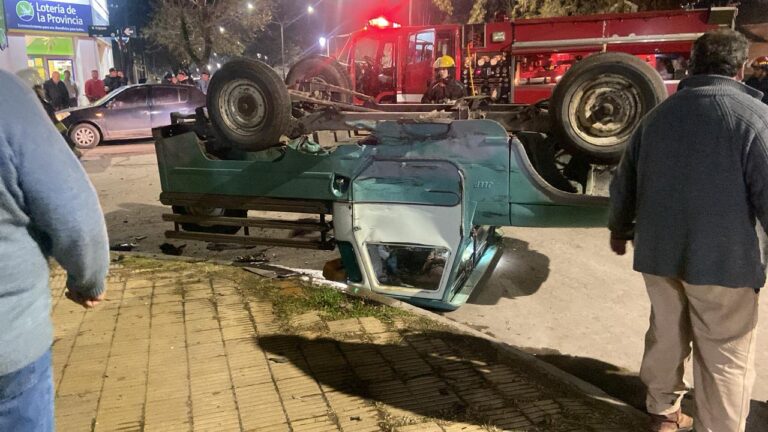 Fortísimo choque vehicular en Miguens e Irigoyen