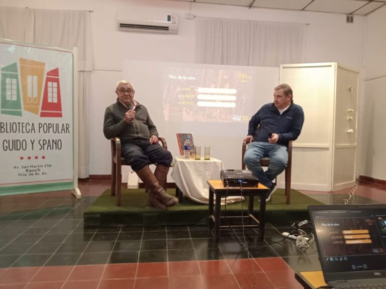Pablo Zubiaurre presentó en Rauch su libro “Gato, Mancha y Aimé”, a 100 años de una travesía inolvidable