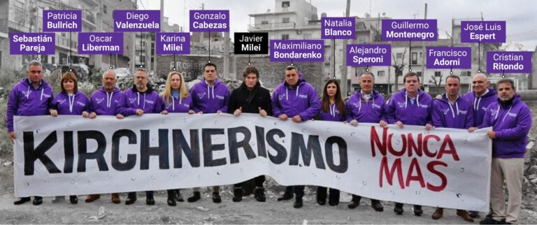 La Libertad Avanza se alinea a Javier Milei en la campaña política: “Kirchnerismo nunca más”