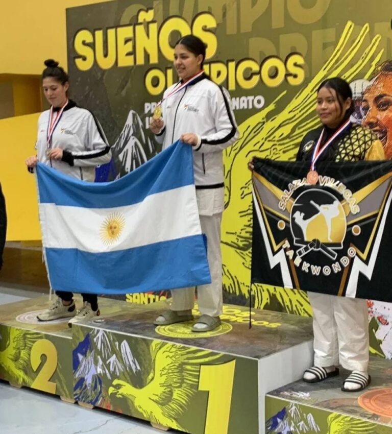 Luz Quimey Cora es campeona Sudamericana de Taekwondo