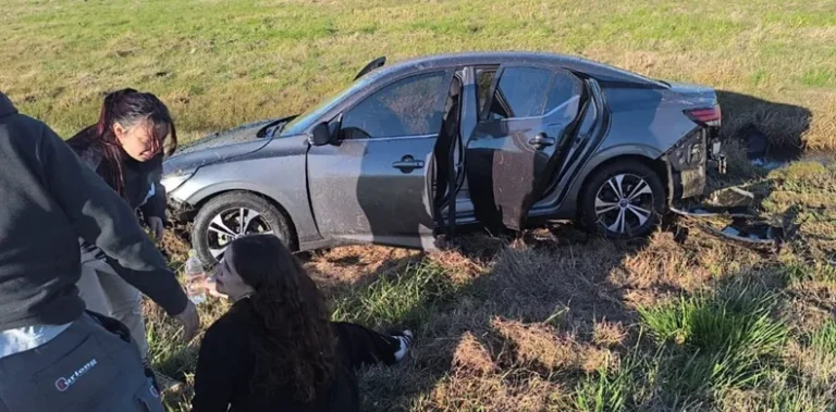 Ramallo: la diputada Rocío Bonacci sufrió un fuerte accidente en la Ruta 9