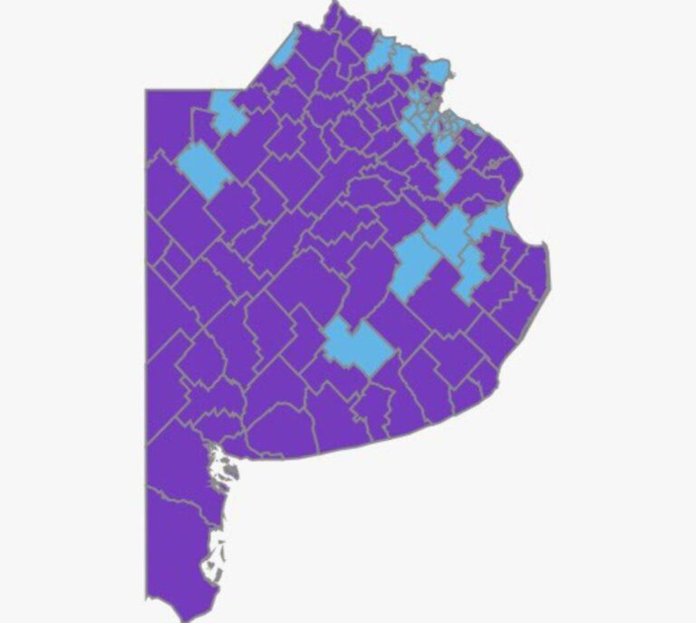 Triunfo de LLA: Predominio violeta en la Pcia de Bs As