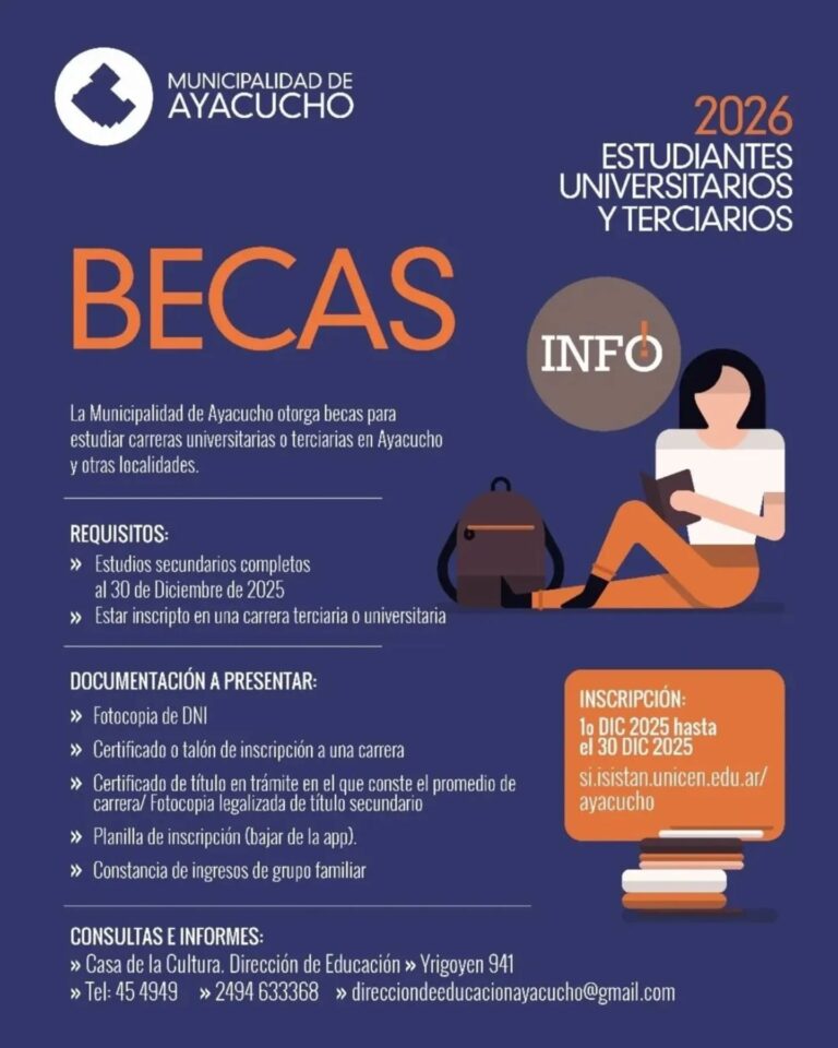 𝐁ecas y casas de estudio 2026 – 𝐈𝐧𝐬𝐜𝐫𝐢𝐩𝐜𝐢𝐨𝐧𝐞𝐬 𝐚𝐛𝐢𝐞𝐫𝐭𝐚𝐬